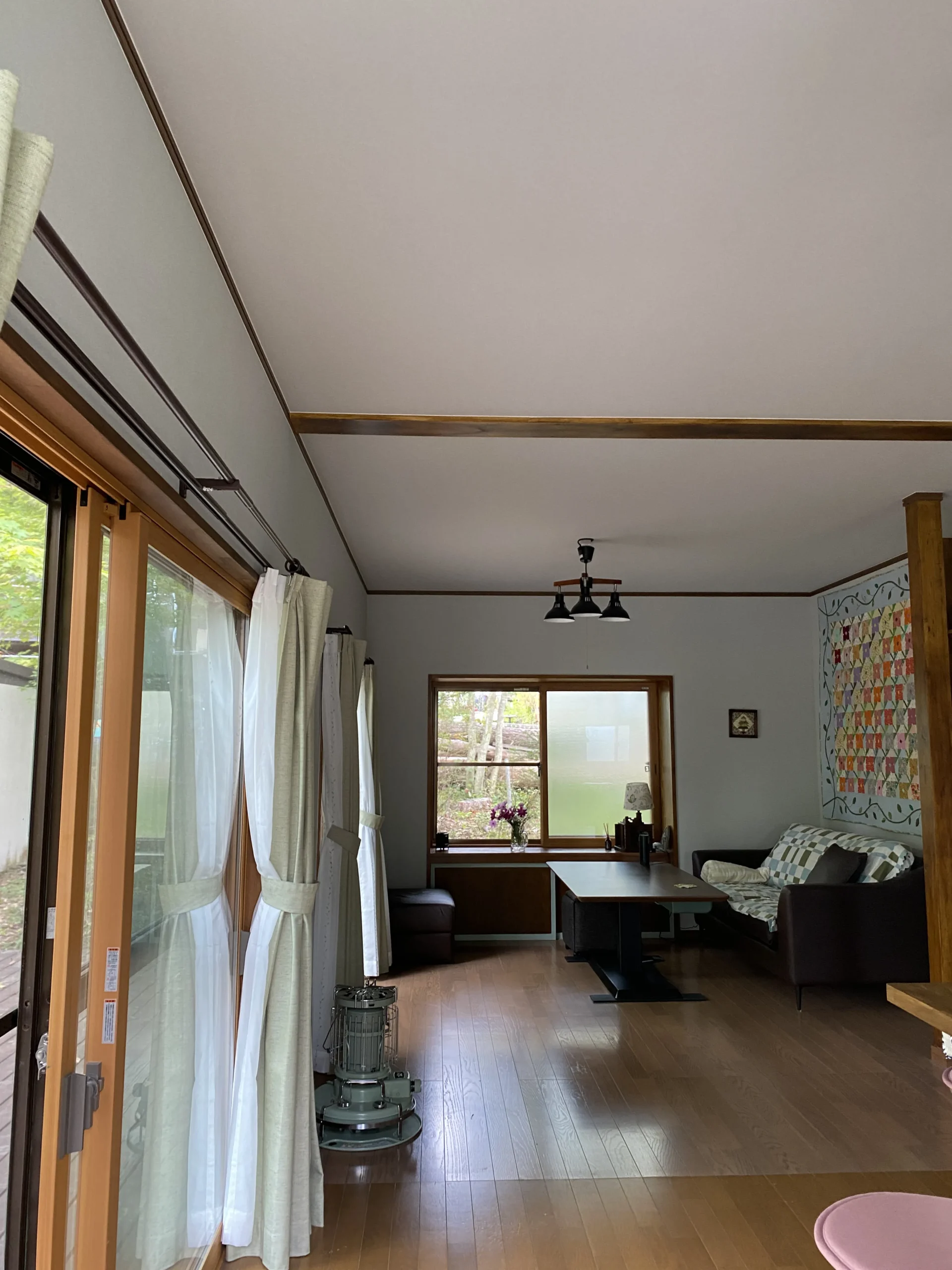 薪ストーブ納入前の部屋の様子