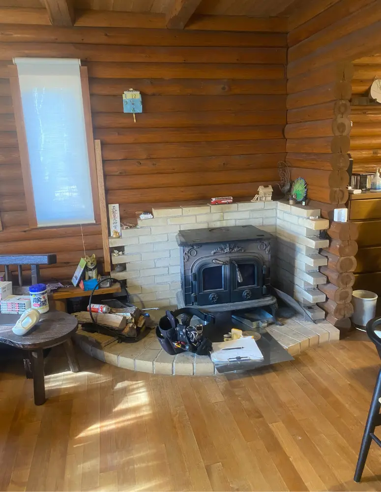 既存薪ストーブの写真