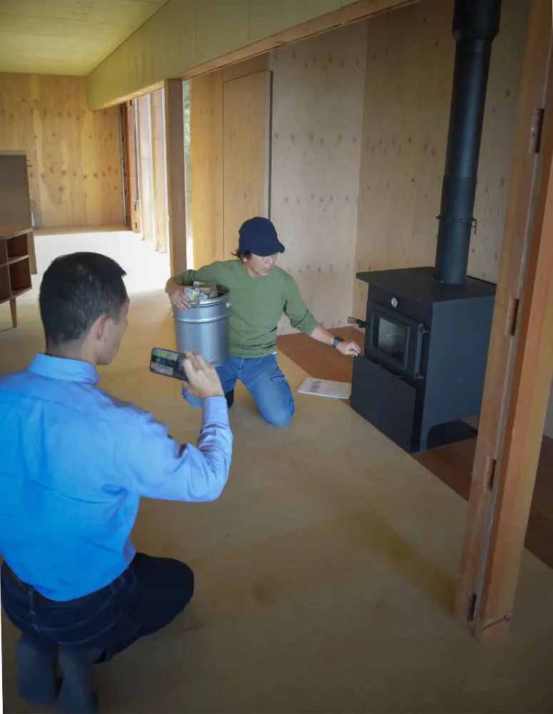 DC-600使用説明の様子