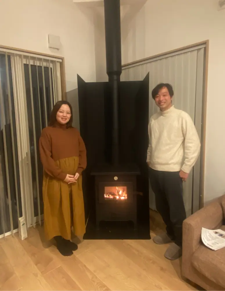 H様ご夫婦とDC-600のスリーショット