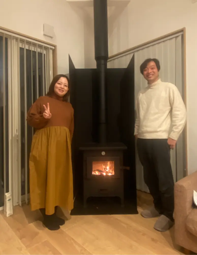 H様ご夫婦とDC-600のスリーショット