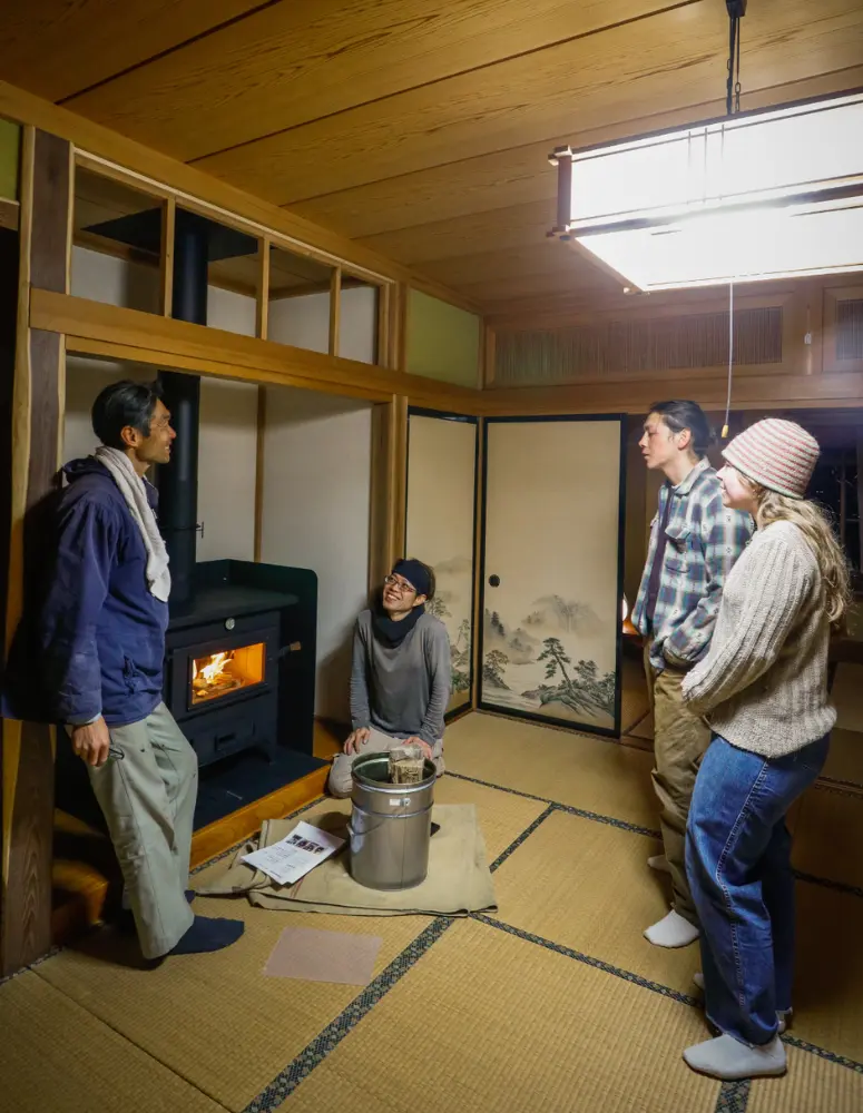 DC-750の火入れ説明の様子