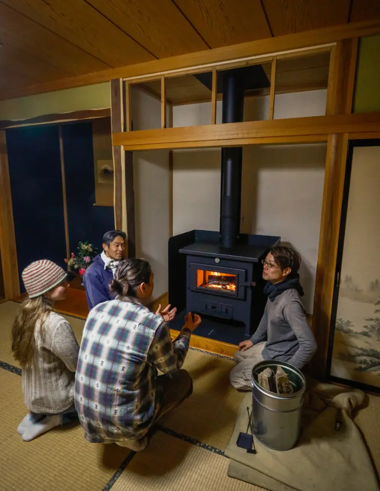 DC-750の火入れ説明の様子